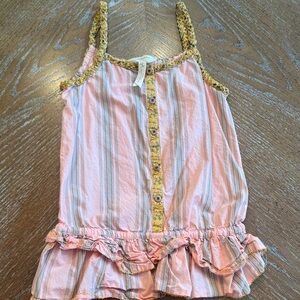 Matilda Jane Pink and Gray Striped Camisole